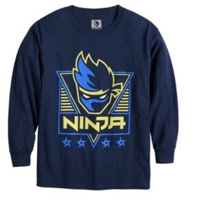 Ninja Youtube Influencer Fortnite Size Medium Big Boys Long Sleeve New W/Tags